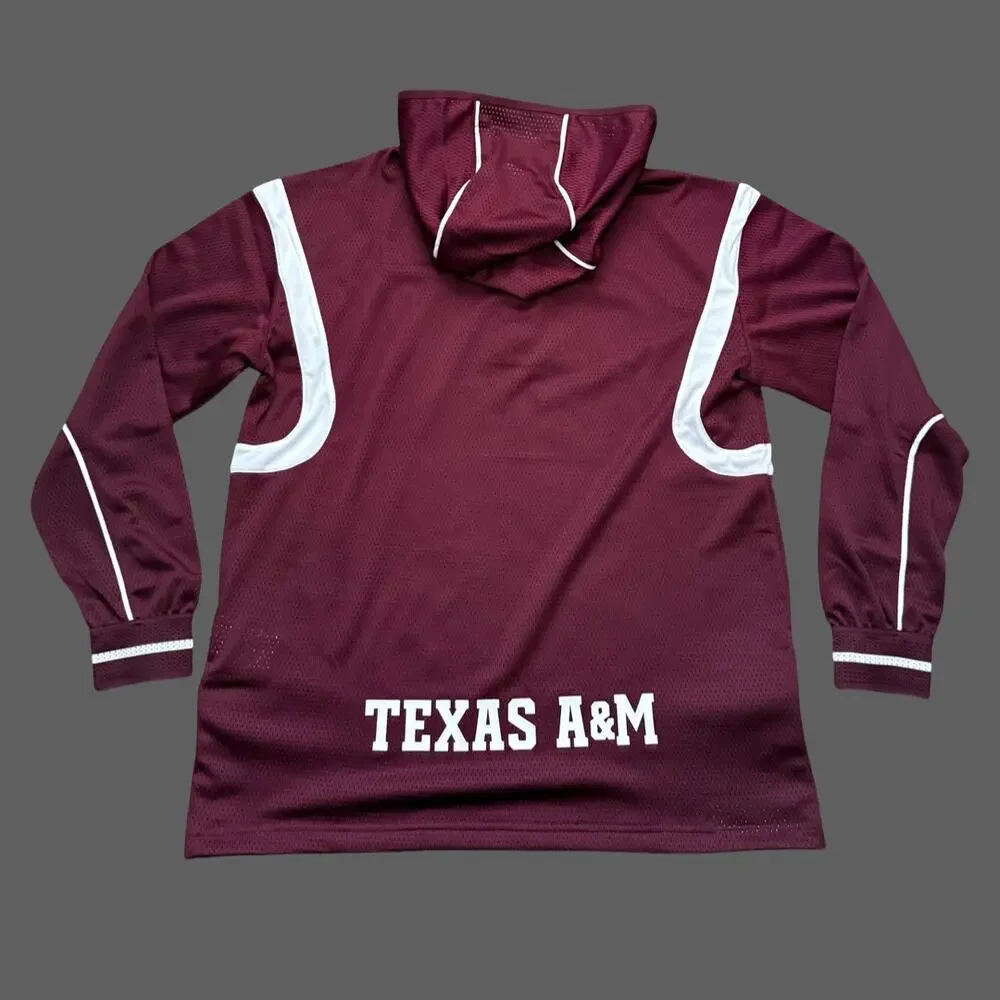 Adidas Texas A&M Aggies Mesh Hoodie Burgundy M NWT